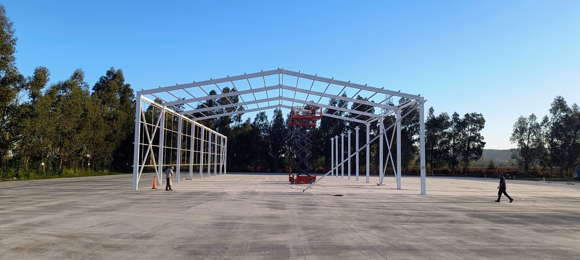 Construcción de galpón industrial — Sociedad Agroforestal Santa María SpA